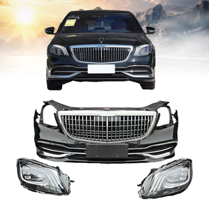Grille de pare-chocs avant de haute qualité d'occasion pour Mercedes-Benz Classe S <span class=keywords><strong>Maybach</strong></span> W222, fixation par vis, ajustement universel - Product Image 4