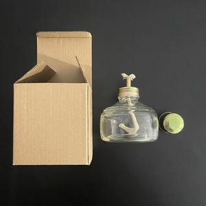 Lámpara de alcohol dental de vidrio de 78x52 mm con cubierta metálica para calentamiento y esterilización, uso en laboratorio - Product Image 3