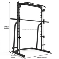 Zoshine Smith Machine Cage complète Power Tower Bar Haltérophilie Équipement d'entraînement à domicile Acier