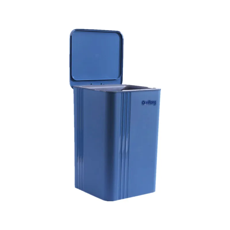 Touchless Smart Waste Bin plástico ABS cozinha WC Sensor Trash Bin Automatic Trash Can