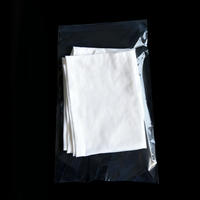 Sacs plats transparents en PE avec fermeture à glissière, impression graphique personnalisée, trois côtés scellés, pour l'emballage d'accessoires vestimentaires, notamment les chaussettes