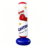 Poteau de frappe gonflable pour enfants, jouet de boxe sur pied, 1,6 mètre de haut