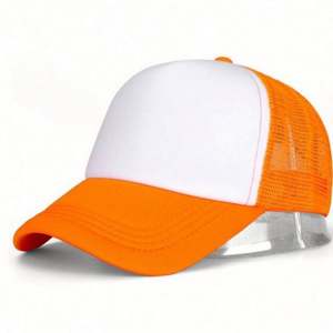 Fashion Adjustable Sports Baseball <b>Hats</b> Custom Logo Printed 5 Panel Mesh Trucker <b>Caps</b> - Product Image 2