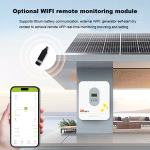 Convertidor de inversor solar híbrido 3KW 6KW MPPT Onda sinusoidal pura Onduleur Solaire Hybride 48V Red Solar Inversor bajo demanda - Product Image 5