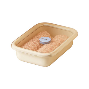 Clothing Organizer Compartmentalized Storage <b>Box</b> With Lid For Bra And Sock Home <b>Wardrobe</b> Large Capacity Rectangle Solid Color - Product Image 2