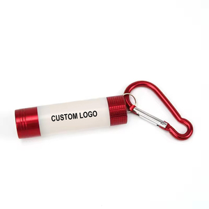 Custom Logo Retractable Aluminum Keychain Flashlight Buckle Mini Flashlight Changeable LED AAA Battery for Outdoor Camping