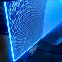Panneau acrylique de la feuille PMMA de diffuseur du panneau LGP LED de guide léger pour des lumières pendantes de plafond