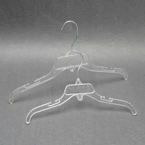 Plastic cloth hanger with custom logo