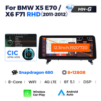 Navifly Snapdragon680 Nouveau système Android 8 + 256GB Écrans de navigation de voiture pour BMW X5 E70 X6 E71 2007-2012 avec GPS