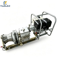 Máquina de Tracción de Cables con Cabrestante, Motor de Gasolina, Tirador de Cables para Construcción, Instalación Subterránea Rápida