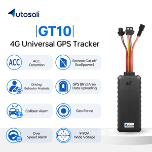 Autosali Hạm Đội Quản Lý đa chức năng giám sát xe xe gắn máy xe 4G mini GPS Tracker với SOS báo động 8 pins GT10 - Product Image 5