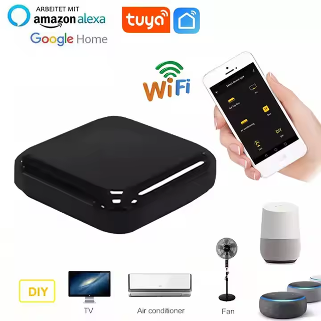 Tuya Wifi IR Universal Remote Control High Sensitive Support IFTTT Google Alexa Voice Control Work With Smart Life