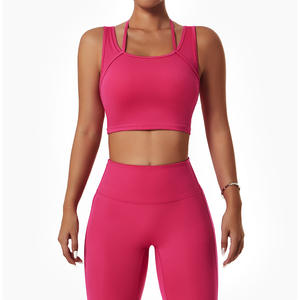 Leggings de Fitness à capuche de Yoga, haut d'entraînement à manches longues, manteau de Yoga, soutien-gorge de sport, pantalons à capuche - Product Image 5