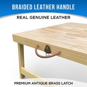 Tùy Chỉnh Chiều Cao Bằng Gỗ Di Động Boho Du Lịch Dã Ngoại Bảng Ngoài Trời Vườn Ngoài Trời Có Thể Gập Lại Bãi Biển Dã Ngoại Bảng - Product Image 4