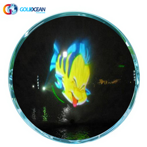 Grand écran d'eau coloré pour projecteur de films en piscine ou en lac - Product Image 1