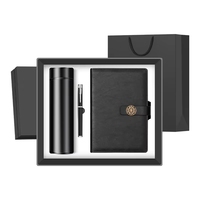 Ensemble cadeau d'affaires promotionnel moderne 3 en 1 : carnet + stylo + tasse isotherme en acier inoxydable, articles pour cadeaux d'entreprise