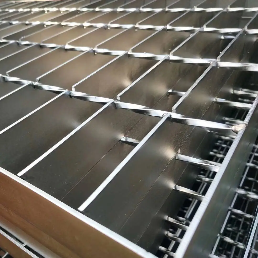 プレート格子亜鉛メッキステンレス鋼床格子さまざまなサイズの強力なサプライヤー