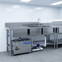 Mesin Daur Ulang Minyak Goreng Komersial Portable Penangkap Lemak Dapur Peralatan Dapur Stainless Steel Peralatan Restoran