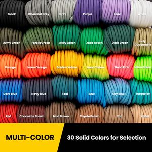 Großhandel 4mm Paracord 550 Taktische Nylon-Fallschirmschnur mit 7-Kern-Strängen für DIY-Armbänder, Hundeleinen, Bastelprojekte - Product Image 4