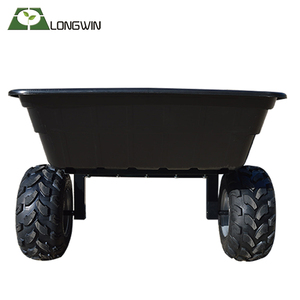 650LB pesado ATV jardín patio Utilidad de basurero transporte carro de remolque - Product Image 5