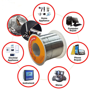 Alambre de Soldadura de <span class=keywords><strong>Estaño</strong></span> con Núcleo de Resina Activada 63/37, 1.0mm, 1.8-2.2% de Flujo, Punto de Fusión 183C, 200g - Product Image 4