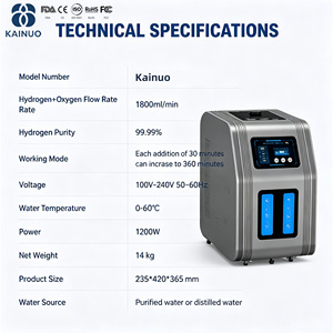 Generador de Hidrógeno 2026, Máquina de Respiración de Hidrógeno de 900-1800 ml, Máquina de Inhalación de Hidrógeno y Oxígeno, Antienvejecimiento para Centros de Salud - Product Image 5
