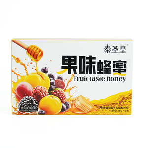 Sirop de miel délicieux de marque propre, saveur douce et riche, emballage en boîte jaune, adapté à tous les âges - Product Image 3