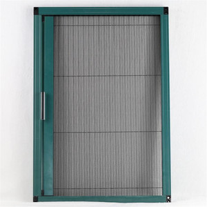 Hiện đại chống muỗi tự làm căng dây kéo xếp li cửa sổ màn hình côn trùng với lưới Polyester và khung nhôm - Product Image 4