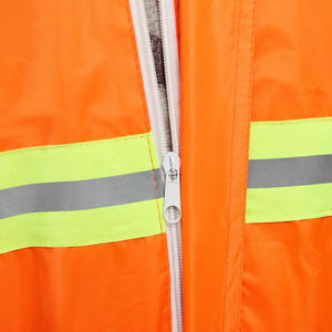 Traje Impermeable para Trabajador de Saneamiento, Color Naranja, Cuerpo Completo con Tiras Reflectantes, para Trabajo al Aire Libre, Camping, Uso Adulto - Product Image 2