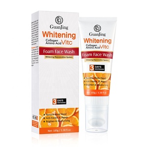 Espuma de colágeno con vitamina <span class=keywords><strong>C</strong></span>, blanqueamiento facial, Limpieza Profunda, para todo tipo de pieles - Product Image 1