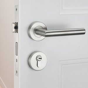 Modern Frosted Bedroom Door Handle Lock Safety Entrance Split Silent Lock Core Door Furniture Indoor Door Handle Lock - Product Image 5