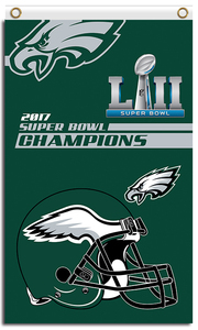 Haute qualité 3x5ft Philadelphia Eagles <span class=keywords><strong>NFL</strong></span> Team Flag Kelly Green 100% Polyester Design personnalisé Stock disponible pour les fans - Product Image 3