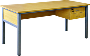 Fabricant de mobilier scolaire Table de professeur avec tiroirs Bureau de direction en bois Bureau en bois Bureau de professeur confortable - Product Image 3