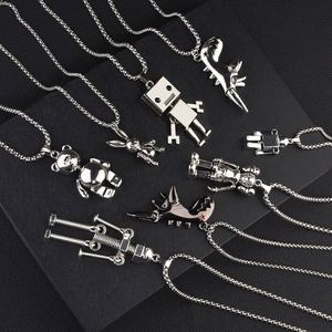 Collier Hip-Hop Homme Style Urbain Européen et Américain, Bijou en Acier Inoxydable, Pendentif Chaîne de Pull Femme Tendance Ins - Product Image 1