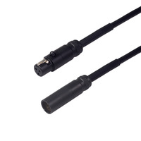 Câble adaptateur audio DMX Mini XLR 3 broches mâle-femelle moulé par injection avec cuivre pur pour microphone et caméra, Plug and Play