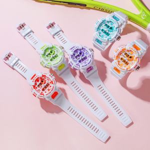 Relojes Deportivos para Mujer, LED de Cuarzo, Pantalla Dual, Resistentes al Agua, Multifuncionales, Relojes de Pulsera para Dama - Product Image 6