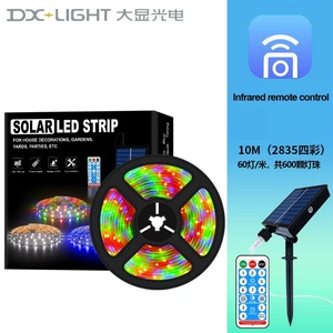 Wholesale High Quality IP67 Waterproof Smart Rgb Solar Led Strip <b>Lights</b> with Remote Control and App - Product Image 2