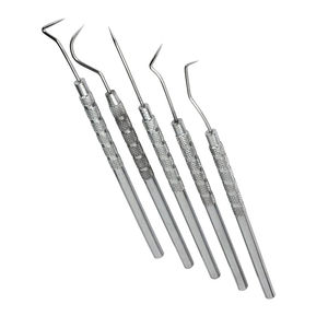 Sondes dentaires de laboratoire parodontal, sondes colorées, explorateurs dentaires légers, sondes dentaires en acier inoxydable - Product Image 2