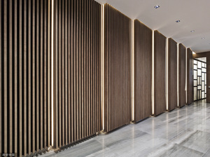 Décoration murale panneau 3d <span class=keywords><strong>pour</strong></span> intérieur de maison panneaux en <span class=keywords><strong>pvc</strong></span> <span class=keywords><strong>pour</strong></span> décoration murale cloisons de bureau panneaux muraux cannelés - Product Image 5