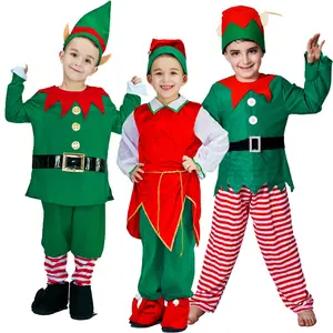 Christmas Children's Suit Santa Claus Costume Sets Masquerade Dance Stage Performance Costumes