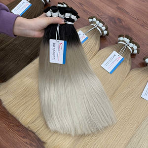 Couleur Ombre en vrac de très haute qualité à alignement des cuticules cheveux en vrac extensions de cheveux humains - Product Image 2