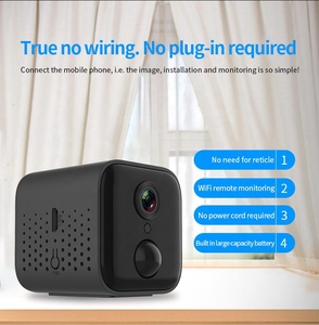 กล้องรักษาความปลอดภัยในบ้านไร้สายขนาดเล็กความละเอียด HD 1080P Wi-Fi ภาพกลางคืนกล้องวิดีโอขนาดเล็กราคาถูก