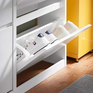 <span class=keywords><strong>Scarpiera</strong></span> stretta con 4 ripiani scarpa <span class=keywords><strong>cassettiera</strong></span> bianco larghezza ca. 98x95x19 cm - Product Image 5