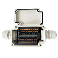 Boîtier de jonction ABS 17 pôles étanche IP66 à connexion rapide, sans outil, pour usage électrique industriel