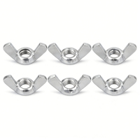 Yaente Factory 201/304 Stainless Steel Wing Nut Hand Twist Mechanical Installation M6-M12 Claw Wing Nut