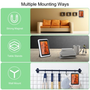 Termómetro Inalámbrico de Plástico para Escritorio, Pared o Exterior, Reloj LCD, Funciona con Baterí<span class=keywords><strong>a</strong></span>, Registros Máximos/Minimos, Estación Meteorológica para Interiores/Exteriores - Product Image 5