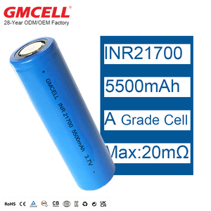 แบตเตอรี่โรงงาน OEM 21700 5500mAh เซลล์แบตเตอรี่ลิเธียมไอออน INR21700 สำหรับชุดแบตเตอรี่จักรยานไฟฟ้า - Product Image 1