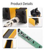 Capteur de rideau lumineux de sécurité industriel IP65, détection 10 mm, 24 V CC pour la protection des lignes de production automatisées