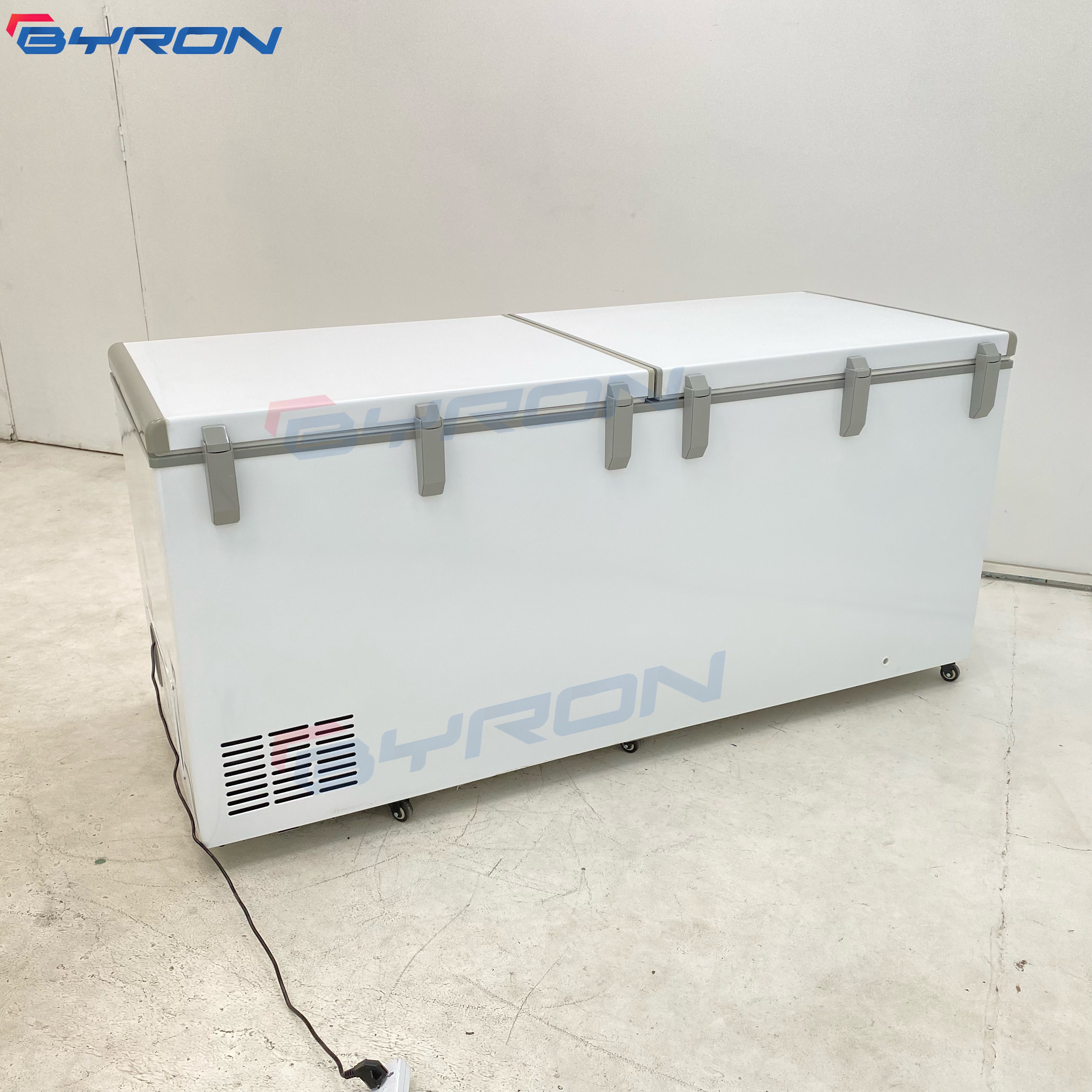 Commercial Large Capacity Single-Temperature Chest Freezer Direct Air Cooling System with Compressor for Supermarkets