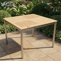 Ensemble de table à manger pliable moderne et durable en aluminium pour l'extérieur, idéal pour la cour, la villa, l'hôtel, la chambre et le sous-sol